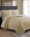 AMERICAN HOME FASHION MARSEILLE TWIN 2 PIECE QUILT SET WITH SHAMS