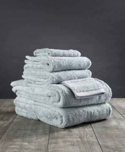Delilah Home Resort Collection Organic Turkish Cotton 6-pc. Towel Set Bedding In Mineral Green