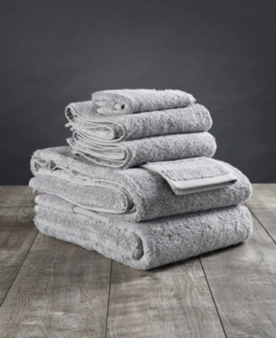 Delilah Home Resort Collection Organic Turkish Cotton 6-pc. Towel Set Bedding In Light Gray