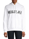 HELMUT LANG EXCLAMATION COTTON HOODIE,0400012022632