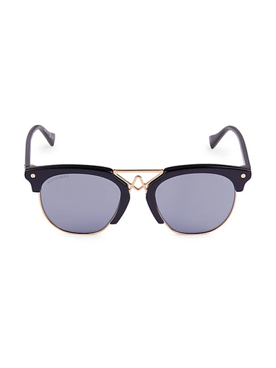 Altuzarra 51mm Clubmaster Core Sunglasses In Black
