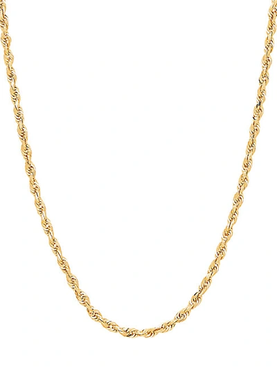 Saks Fifth Avenue 14k Yellow Gold Rope Chain Necklace