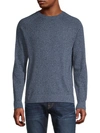 Theory Dermont Crewneck Cashmere Sweater In Air Force Mix