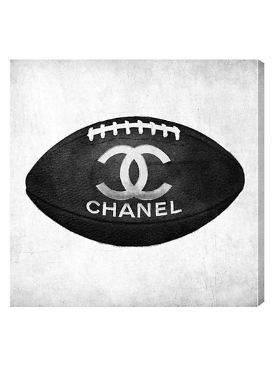 Oliver Gal Fashion Football Wall Art In White