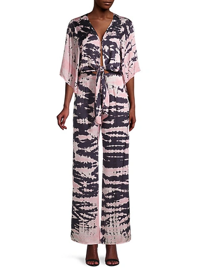 Young Fabulous & Broke Tie-dyed Jumpsuit In Ink Multi