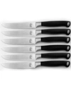 Berghoff Bistro Steak Knife Set, 6 Piece In Black