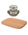 Berghoff Leo All-in-one Slicer Set And Large Cutting Board In Multi