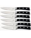 Berghoff Classico Steak Knife Set, 6 Piece In Black