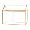 CATHY'S CONCEPTS PERSONALIZED GOLD WEDDING GLASS TERRARIUM RECEPTION GIFT CARD HOLDER