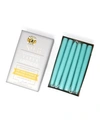 Mole Hollow Candles 8" Taper Candles, Set Of 12 In Caribbean Blue