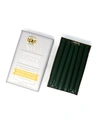 Mole Hollow Candles 8" Taper Candles, Set Of 12 In Hunter Green