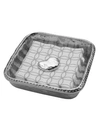 WILTON ARMETALE RIVER ROCK NAPKIN BOX WITH WEIGHT