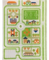 IVI TRAFFIC 3D CHILDRENS PLAY MAT & RUG IN A COLORFUL TOWN DESIGN WITH SOCCER FIELD, CAR PARK & ROADS - 