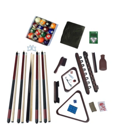 Blue Wave Deluxe Billiards Accessory Kit In Red