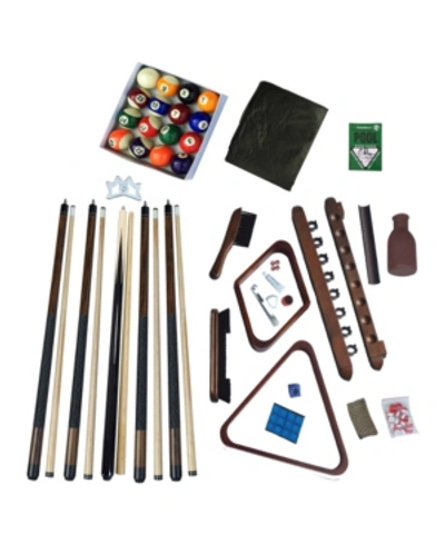 Blue Wave Deluxe Billiards Accessory Kit In Brown