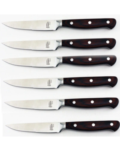 Berghoff Pakka Steak Knife Set, 6 Piece In Black