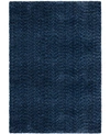 Jennifer Adams Home Orian Cotton Tail Solid 3'11" X 5'5" Area Rug In Royal