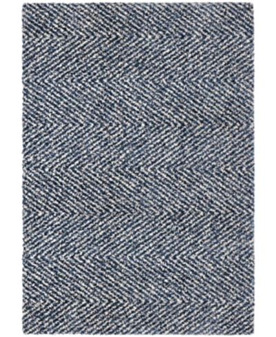 Jennifer Adams Home Orian Cotton Tail Harrington 5'3" X 7'6" Area Rug In Blue