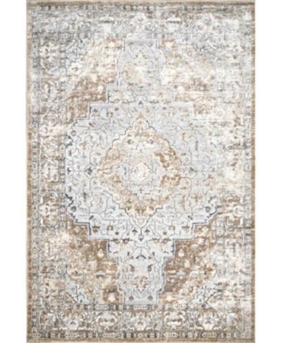 Nuloom Cyme Thea Medallion Beige 5' X 8' Area Rug In Tan/beige
