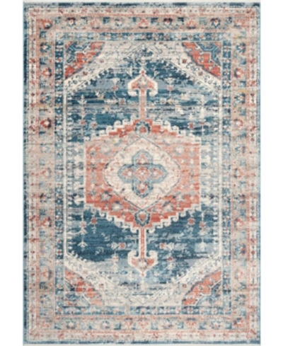 Nuloom Delicate Derya Persian Vintage-inspired Blue 5'3" X 7'3" Area Rug