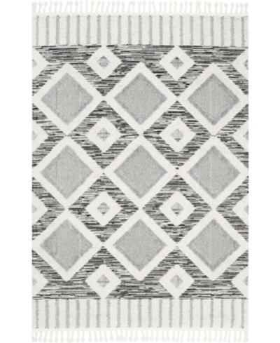 Nuloom Lorden Theola Geometric High-low Gray 5'3" X 7'7" Area Rug