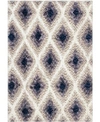 Jennifer Adams Home Orian Cotton Tail Ikat Diamond Multi 5'3" X 7'6" Area Rug In Beige
