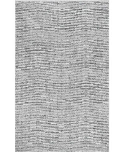 Nuloom Smoky Contemporary Sherill Ripple Gray 7'6" X 9'6" Area Rug
