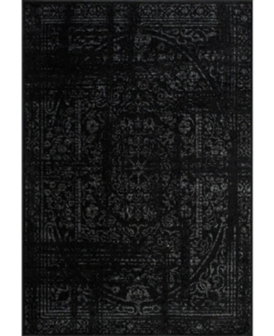 Nuloom Smoky Vintage-inspired Arlena 7'6" X 9'6" Area Rug In Black