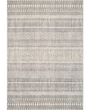 Nuloom Creek Striped Antonella Gray 8' X 10' Area Rug In Gray