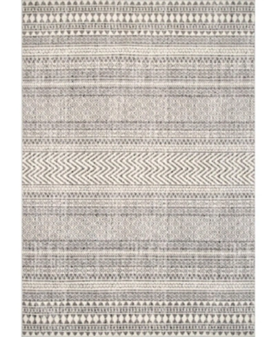 Nuloom Creek Striped Antonella Gray 8' X 10' Area Rug