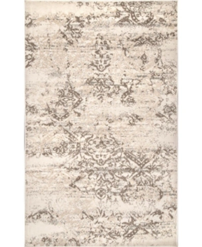 Nuloom Manor Distressed Freja Beige 5' X 8' Area Rug In Tan/beige
