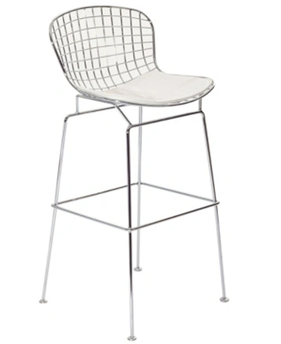 Modway Cad Bar Stool In White