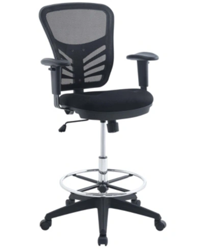 Modway Articulate Drafting Chair In Black