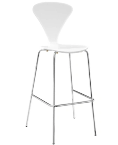Modway Passage Dining Bar Stool In White