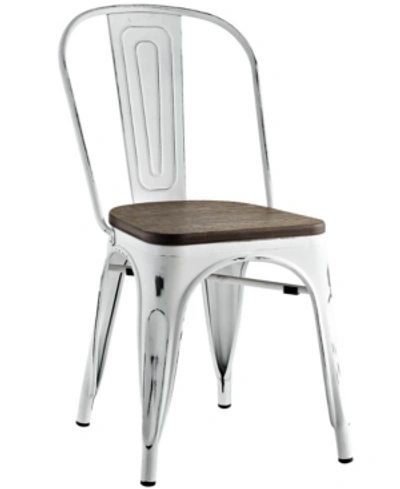Modway Promenade Bamboo Side Chair In White
