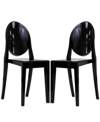 Modway Casper Dining Chairs Set Of 2 In Black