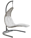 MODWAY LANDSCAPE HANGING CHAISE LOUNGE OUTDOOR PATIO SWING CHAIR