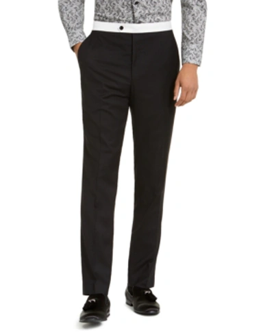 Sean John Men's Classic-fit Tuxedo Suit Separate Pants In Black/ White