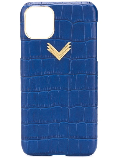Manokhi Iphone 11 Pro Max Branded Case In Blue