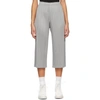 ISSEY MIYAKE PLEATS PLEASE ISSEY MIYAKE GREY CROPPED TROUSERS