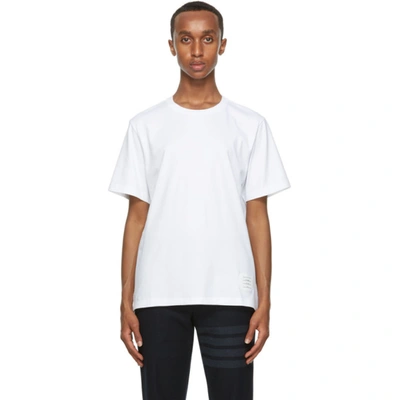 Thom Browne Relaxed-fit Short-sleeved T-shirt In White