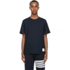 THOM BROWNE NAVY RELAXED FIT T-SHIRT