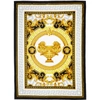 VERSACE VERSACE WHITE AND GREY COUPE DES DIEUX BEACH TOWEL