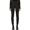 MONCLER BLACK HIGH-RISE TROUSERS