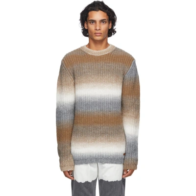 Golden Goose Beige & Grey Degrade Sweater In 55164 Dune