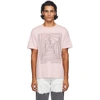 GOLDEN GOOSE PINK GRAPHIC T-SHIRT