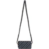 GIVENCHY GIVENCHY BLUE CHAIN PRINTED DOUBLE ZIP POUCH