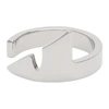 FENDI SILVER CORNER BUG RING