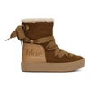 SEE BY CHLOÉ TAN SHEARLING CHARLEE BOOTS