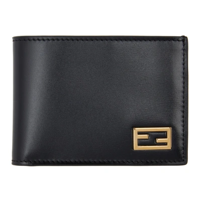 Fendi Black Baguette Bifold Wallet In F0kur Black